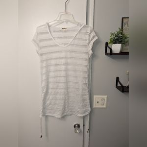 White Hooded Swimsuit Cover Up